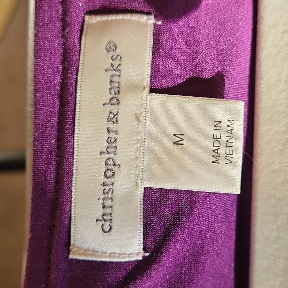Purple Geometric Pattern Top - Picture 2 of 2